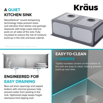KRAUS Quiet Sink Info