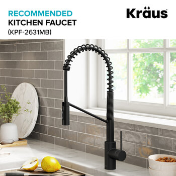 Kraus Kore™  33'' Drop-In Workstation 16-Gauge Stainless Steel Single Bowl Kitchen Sink with Accessories 33'' W x 22'' D x 9'' H, Recommended Kitchen Faucet