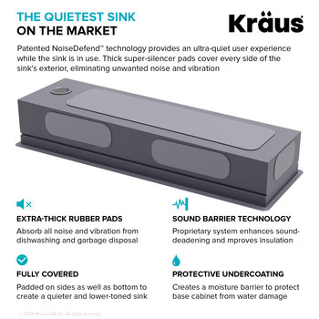 KRAUS Quiet Sink Info