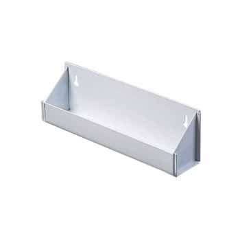 Knape & Vogt Standard Depth Sink Front Tray Organizer Without Tab Stops in White Finish