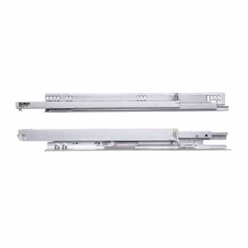 Knape & Vogt Full Extension Soft-Close Undermount Drawer Slide Up to 5/8'' or 3/4'' Material Thickness, Zinc Finish
