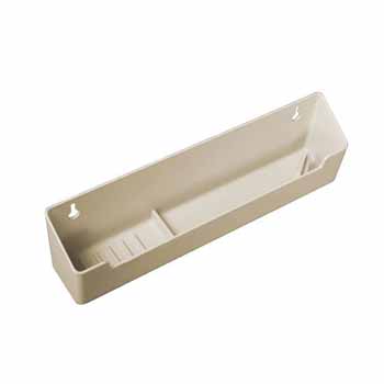 Knape & Vogt Polymer Sink Front Tray With Ring Holder, Almond