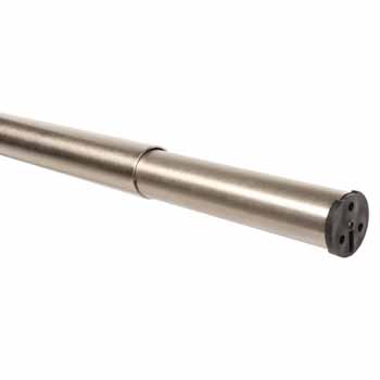 Knape & Vogt Heavy-Duty Adjustable Closet Rods in Multiple Finishes, 1-1/4'' Outer Diameter