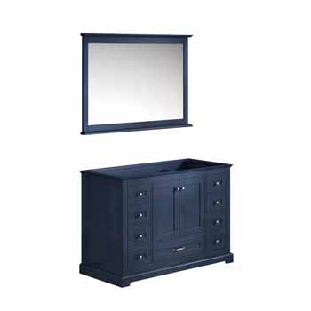Navy Blue - Base Cabinet With Mirror