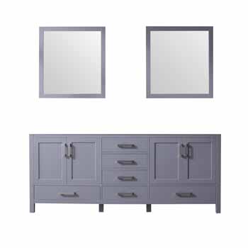 Dark Grey - Base Cabinet With Mirrors
