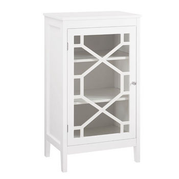 650211 Fetti Small Freestanding Cabinet In Gray Or White With