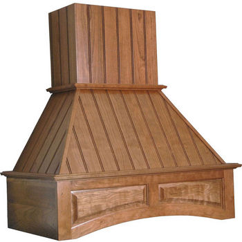 Nantucket Wall Mounted Range Hood with Arched Valence - by Omega National