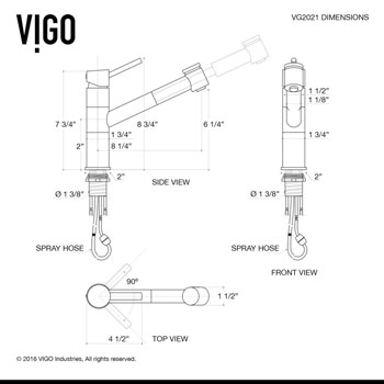 VG15454 Faucet Specifications