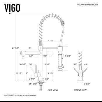 VG15457 Faucet Specifications