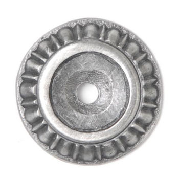 Notting Hill King's Road Collection 1-1/8'' Diameter Kensington Round Cabinet Backplate in Antique Pewter, 1-1/8'' Diameter x 1/8'' D