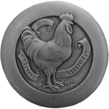 Knob, Rooster, Country Home Collection, Antique Pewter