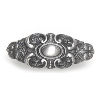 Notting Hill King's Road Collection 2-5/8'' Wide Queensway Cabinet Knob in Antique Pewter, 2-5/8'' W x 1-1/2'' D x 1'' H