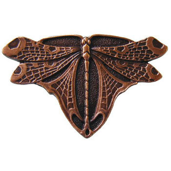 Knob, Dragonfly, Antique Copper