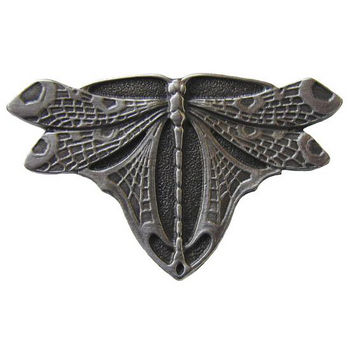 Knob, Dragonfly, Antique Pewter