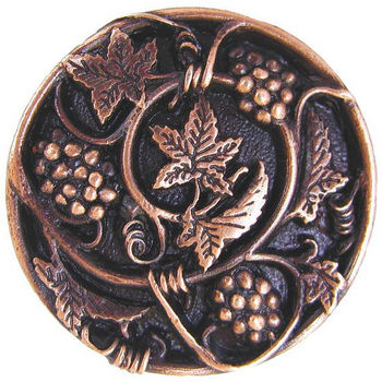 Knob, Grapevines, Antique Copper
