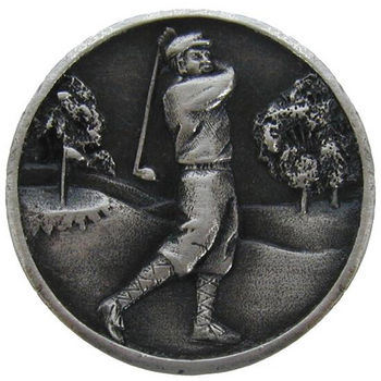 Knob, Gentleman Golfer, Antique Pewter