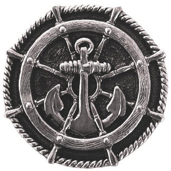 Knob, Ship's Wheel, Brite Nickel