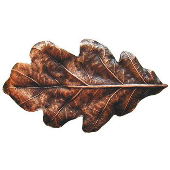 Knob, Oak Leaf, Antique Copper