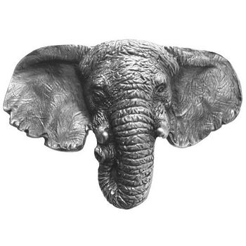 Knob, Goliath (Elephant), Antique Pewter