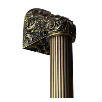Notting Hill King's Road Collection 12'' to 16'' Wide Acanthus Fluted Bar Appliance Pull in Antique Brass