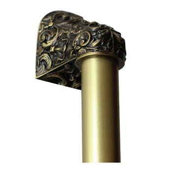 Notting Hill King's Road Collection 12'' to 16'' Wide Acanthus Plain Bar Appliance Pull in Antique Brass