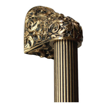 Notting Hill King's Road Collection 12'' to 16'' Wide Acanthus Fluted Bar Appliance Pull in 24K Satin Gold