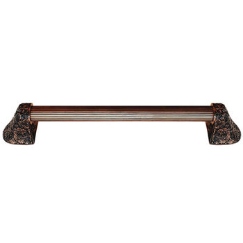 Notting Hill Florals & Leaves Collection 12'' to 16'' Wide Florid Leaves Fluted Bar Appliance Pull