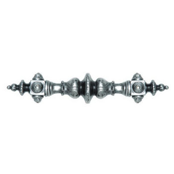 Notting Hill King's Road Collection 6-3/8'' Wide Portobello Road (Plain) Cabinet Pull in Antique Pewter, 6-3/8'' W x 1-7/8'' D x 1-1/4'' H