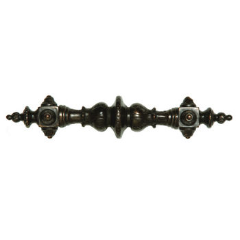 Notting Hill King's Road Collection 6-3/8'' Wide Portobello Road (Plain) Cabinet Pull in Dark Brass, 6-3/8'' W x 1-7/8'' D x 1-1/4'' H