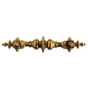 Notting Hill King's Road Collection 6-3/8'' Wide Portobello Road (Plain) Cabinet Pull in 24K Satin Gold, 6-3/8'' W x 1-7/8'' D x 1-1/4'' H