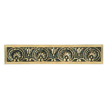 Notting Hill King's Road Collection 5-3/16'' Wide Kensington Cabinet Pull in 24K Satin Gold, 5-3/16'' W x 1-1/8'' D x 1'' H