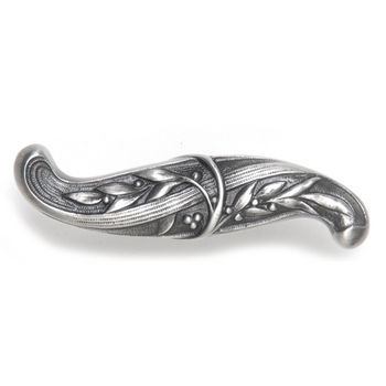 Notting Hill King's Road Collection 3-5/8'' Wide Chelsea Cabinet Pull in Antique Pewter, 3-5/8'' W x 1-3/8'' D x 7/8'' H