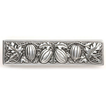 Notting Hill Kitchen Garden Collection 4-7/8'' Wide Autumn Squash Cabinet Pull in Brilliant Pewter, 4-7/8'' W x 7/8'' D x 1-1/4'' H