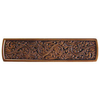 Notting Hill Classic Collection 3-7/8'' Wide Saddleworth Cabinet Pull in Antique Copper, 3-7/8'' W x 7/8'' D x 7/8'' H