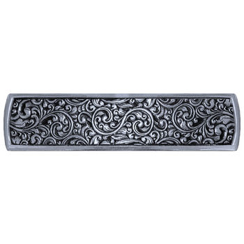 Notting Hill Classic Collection 3-7/8'' Wide Saddleworth Cabinet Pull in Brite Nickel, 3-7/8'' W x 7/8'' D x 7/8'' H