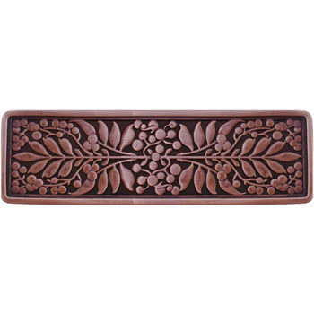 Notting Hill English Garden Collection 4-3/8'' Wide Mountain Ash Cabinet Pull in Antique Copper, 4-3/8'' W x 7/8'' D x 1-3/8'' H