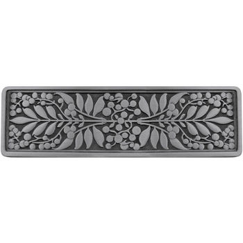 Notting Hill English Garden Collection 4-3/8'' Wide Mountain Ash Cabinet Pull in Antique Pewter, 4-3/8'' W x 7/8'' D x 1-3/8'' H