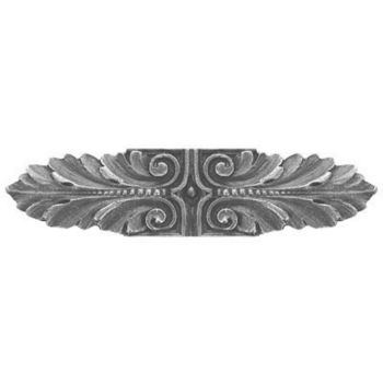 Pull, Opulent Scroll, Antique Pewter