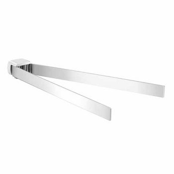 Nameeks Gedy Pirenei Collection Double Towel Bar, Chrome