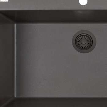 Nantucket Sinks 3.5DF Series Kitchen Disposal Flange Drain for Granite Composite Sinks, Brown