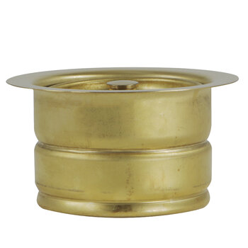 Nantucket Sinks 3.5EDF Series 3-1/2" Diameter Extended Flange Disposal Kitchen Drain, Brass