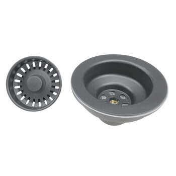 Nantucket Sinks 3.5KD Series Basket Strainer Kitchen Drain for Granite Composite Sinks, Titanium