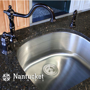 Nantucket Sinks Sconset Collection D Shape Undermount Kitchen Sinks Kitchensource Com