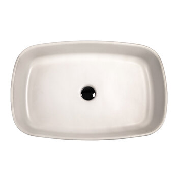 Nantucket Sinks Regatta Collection 24'' W Garda Italian Fireclay Rectangular Bathroom Vanity Vessel Sink in Matte White, 24'' W x 15'' D x 5'' H, Garda Product View