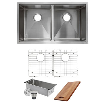 DE-Double Sink with Included Accessories