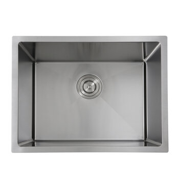 Nantucket Sinks Pro Series Collection 23" W Undermount Small Radius Corners 16-Gauge Stainless Steel Utility/Laundry Sink