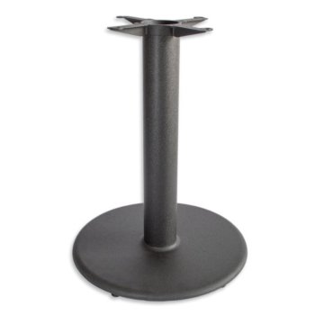 Peter Meier 3000 Series Signature Line Flat Style Table Base 22" Round Table Height in Black Matte, 4" Column, Base Spread: 22" Diameter