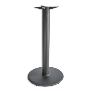 Peter Meier 3000 Series Signature Line Flat Style Table Base 22" Round Bar Height in Black Matte, 4" Column, Base Spread: 22" Diameter