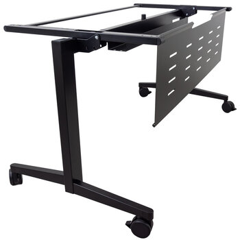 Peter Meier M1360 Series Nesting Flip-Top Desk Frame in Black, Recommended Desk Top Size 60" W x 36" D