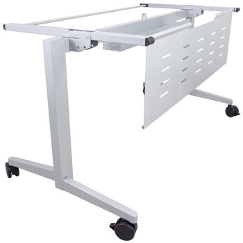 Peter Meier M1360 Series Nesting Flip-Top Desk Frame in Grey, Recommended Desk Top Size 60" W x 36" D
